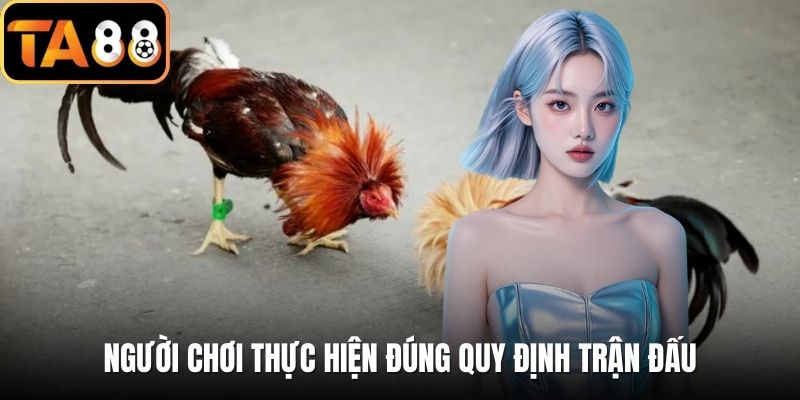 Người chơi thực hiện đúng quy định trận đấu